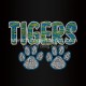 Tigers Hotfix Rhinestone Transfers